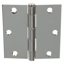GlideRite 3-1/2 in. Steel Door Hinge with Square Corner Radius, Polished Chrome finish