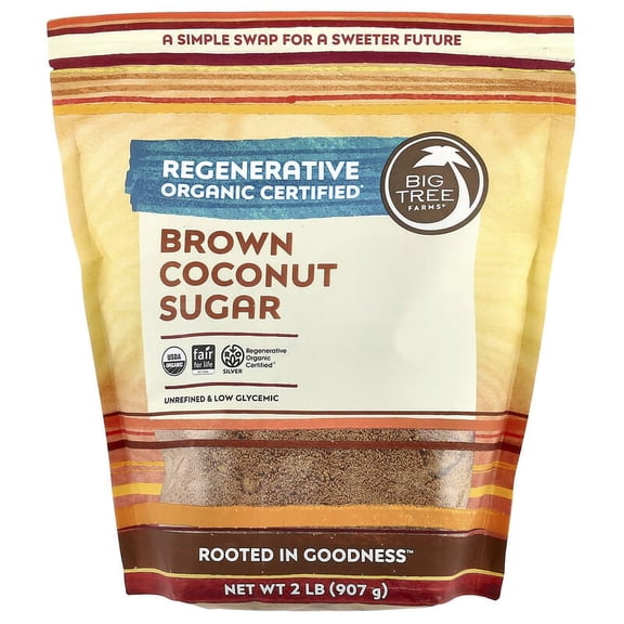Big Tree Farms, Organic Coconut Sugar, Blonde, 32 oz Pack of 4