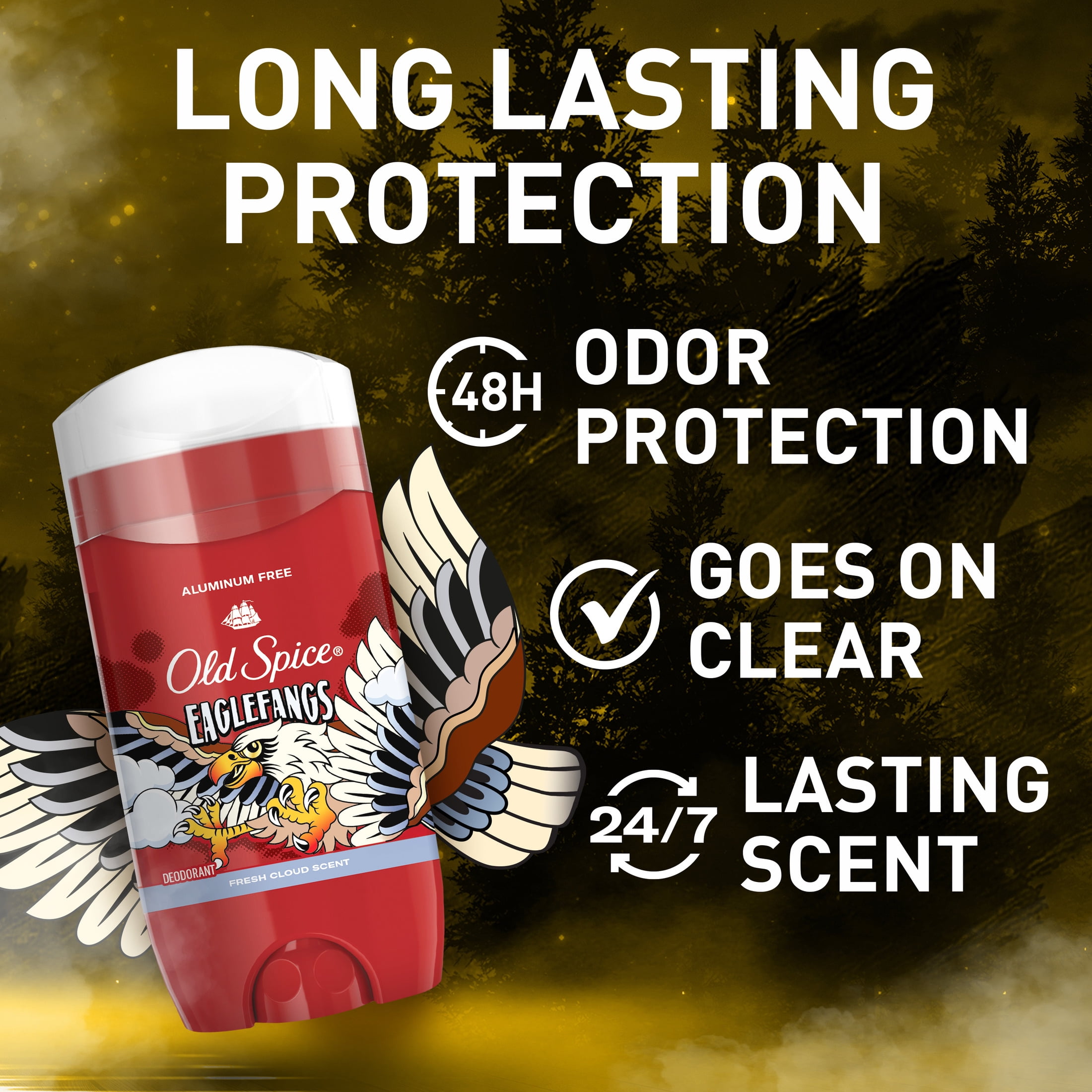 Old Spice Aluminum Free Deodorant for Men, Eaglefangs, 3 oz