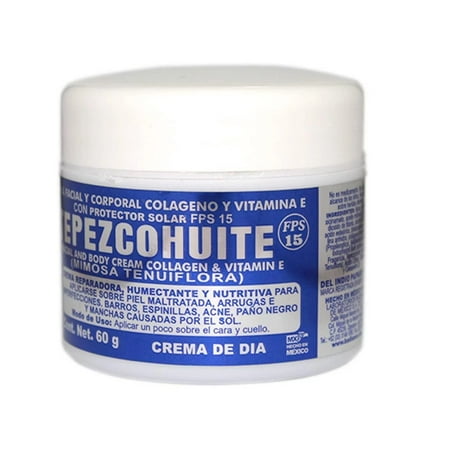 El Indio Papago Crema de Dia Tepezcohuite 60g. Tepezcohuite Day Cream 2 oz