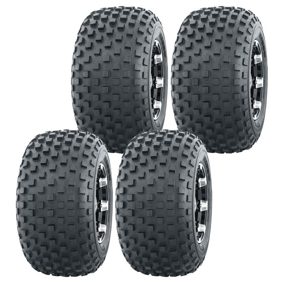 Set of 4 WANDA ATV Tires 22x11-10 22x11x10 4PR Knobby 10048
