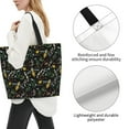 thumbnail image 3 of Balery Wasp and Florals Bolsa Tote Estilo Estético con Cremalleras, Bolsa de Hombro, Bolsa de Compras Grande y Plegable, 3 of 8