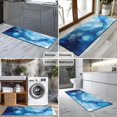 thumbnail image 2 of Blue Marble Pattern Kitchen Rug Mat,Kitchen Runner Rugs Non Skid Washable,Decorative Kitchen Floor Mats for Kitchen,Sink,Laundry,17"X47", 2 of 5