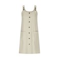 thumbnail image 4 of FcBaudy Camis Robe Sans Manches Col Rond, Robes pour Femmes, Robes d'Été pour Femmes Nouvelle Couleur Unie Robe Décontractée Ample et Confortable avec Bretelles Suspendues Robe Col Rond pour Femmes, 4 of 6