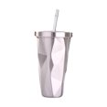thumbnail image 1 of Yuarrent Taza de agua con botellas de paja para niños y adultos, tetera de viaje para senderismo, taza de café y bebida de acero inoxidable, vajilla Utensilios de cocina Plata Yuarrent HA066249-03, 1 of 6