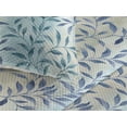 thumbnail image 3 of Ambesonne Leaf Print Quilted Bedspread Set 3 Pcs, Painting Look Branches, Twin, Teal Eggshell Dark Violet, 3 of 4
