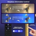thumbnail image 4 of RGB Floor Lamp for Living Room 36W LED Standing Lamp with 3 Lights Dimmable Smart Lamp with Remote & Touch Control Colors Changing& DIY Mode Modern Tree Tall Lamp, 4 of 8