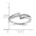 thumbnail image 4 of Sterling Silver 1/8ct TDW Diamond Promise Ring, 4 of 5