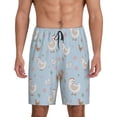 thumbnail image 2 of Picia Funny Chicken Pajama Shorts for Men, Men's Pajama Bottoms, Sleepwear,Short Pajama Pants-Large, 2 of 9