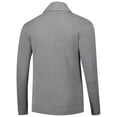 thumbnail image 3 of Unisex Sportiqe Heather Gray New York Knicks Henshaw Full-Button Cardigan Sweater, 3 of 3