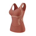 thumbnail image 2 of Womens Thermal Tank Tops Built in Bra Warm Underwear High Stretch Sleeveless Camisoles Comfy Soft Base Layer Vest, 2 of 6