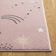thumbnail image 3 of SAFAVIEH Carousel Kids Planets and Stars Runner Rug, Pink/Purple, 2' x 8', 3 of 10