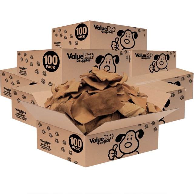 ValueBull USA Rawhide Chips, Premium Thick Cut Rawhide, Smoked, 800