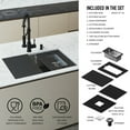thumbnail image 4 of VIGO  Hampton 28 in. Stainless Steel Sink with Edison Faucet and Soap Dispenser, 4 of 5