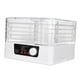 thumbnail image 4 of Máquina de secado de alimentos, 5 bandejas, Control de control de botón apilable silencioso grande, 35-70  degree para secador de alimentos y verduras para , Blanco, 4 of 9