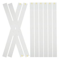 MLINS 100pcs White Paper Napkin Bands Self-Adhesive Silverware Wraps for Wedding, Birthday, Baby Shower, Party Supplies