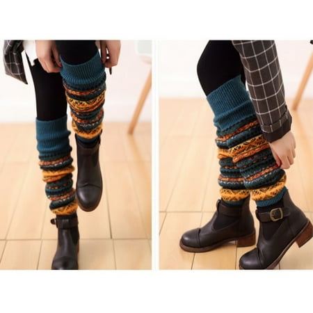 

Hot Winter Knit Crochet Kee Leg Warmers Long Legging Stocking 5 Colors