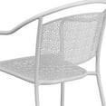 thumbnail image 3 of Bowery Hill Stackable Steel Round Back Patio Dining Side Chair in White, 3 of 12