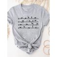 thumbnail image 3 of Camiseta con estampado de dibujos animados de dinosaurios y amor, ropa de verano de manga corta para mujer, camiseta básica gris, camiseta gráfica de moda, 3 of 5
