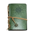 thumbnail image 2 of Refillable Leather Journal Notebook, Embossed Daily Planner with Blank Pages and Retro Pendants, Travel Diary for Writing and Gift, 2 of 9