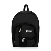 Everest Unisex Double Compartment 18" Backpack, Black