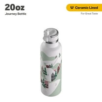 RTIC 20 oz Ceramic Lined Insulated Journey Water Bottle, Holiday, Christmas, Leak-Proof Lid, Apres Ski