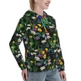 thumbnail image 6 of Lsque Chamomile Pattern Casual Women's Hoodie,Hooded Sweatshirt with Kangaroo Pocket,Pullover Hoodie with Eye-catching Drawstrings-X-Large, 6 of 7