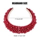 thumbnail image 4 of Diadema acolchada con perlas de imitación, diadema de ala ancha con esponja, diadema para mujer, rojo, 4 of 7