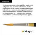 thumbnail image 2 of KINGART™ Original Gold 9020 Series, Golden Taklon Max Round, Size 12, 2 of 10
