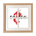 thumbnail image 1 of Animal Ailé Mythe Dragon Est Ouest Cadre Mur Table Affichage 4 Ouvertures Image, 1 of 3