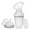 Gray, variant on Olababy Manual Breast Pump Set, Includes Baby Bottle, Milk Catcher & Silicone Bottle