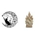 thumbnail image 1 of Escultura de pared de con decoración de de metal, estatua clásica de resina cristiana católica para oficina, mesa, coche, decoración d, 1 of 8