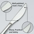 thumbnail image 4 of Lorena 20 Piece Silverware Sets, Stainless Steel Flatware, Spoons and Forks Cutlery Set, Service for 4, Eclipse, 4 of 10