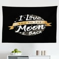 thumbnail image 1 of Moon Tapestry, Traditional Celebration of The Lunar Phases Lanterns Asia Culture Illustration, Fabric Wall Hanging Decor for Bedroom Living Room Dorm, 2 Sizes, White Multicolor, by Ambesonne, 1 of 1