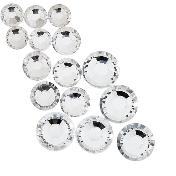 Crystal Lane DIY Combo SS16/SS20/SS30 Crystal Flat Back Rhinestones for nail art, clothes design decorations