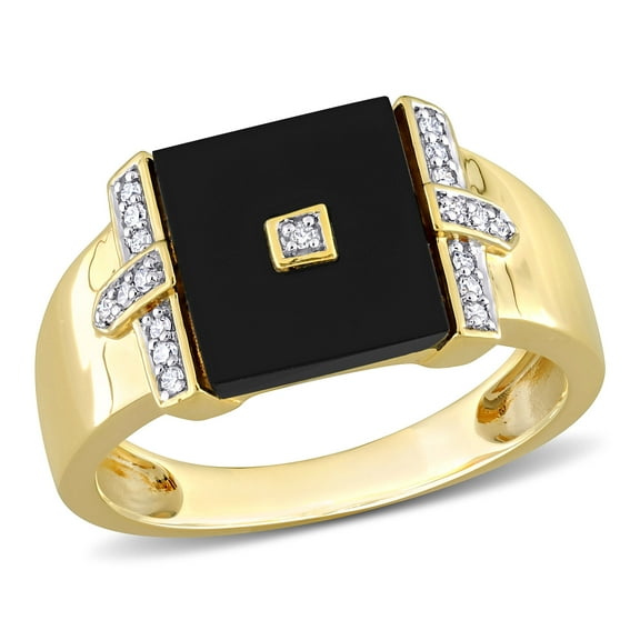 Everly Men's Onyx Sterling Silver Ring