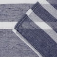 thumbnail image 3 of Dainty Home Naples Navy Blue Striped Polyester Shower Curtain, 70" x 72", 3 of 5