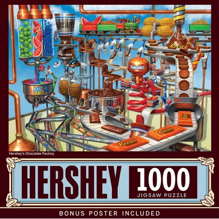UPC: 0705988719141 | MasterPieces 1000 Piece Jigsaw Puzzle – Chocolate Factory – 19.25 x26.75
