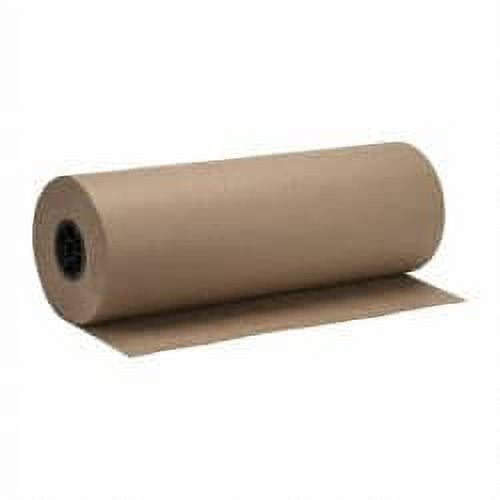 Made in USA 900' Long x 24" Wide Roll of Recycled Kraft Paper 8-1/2" OD, 40 Lb Paper Weight, 26 Lb per Roll