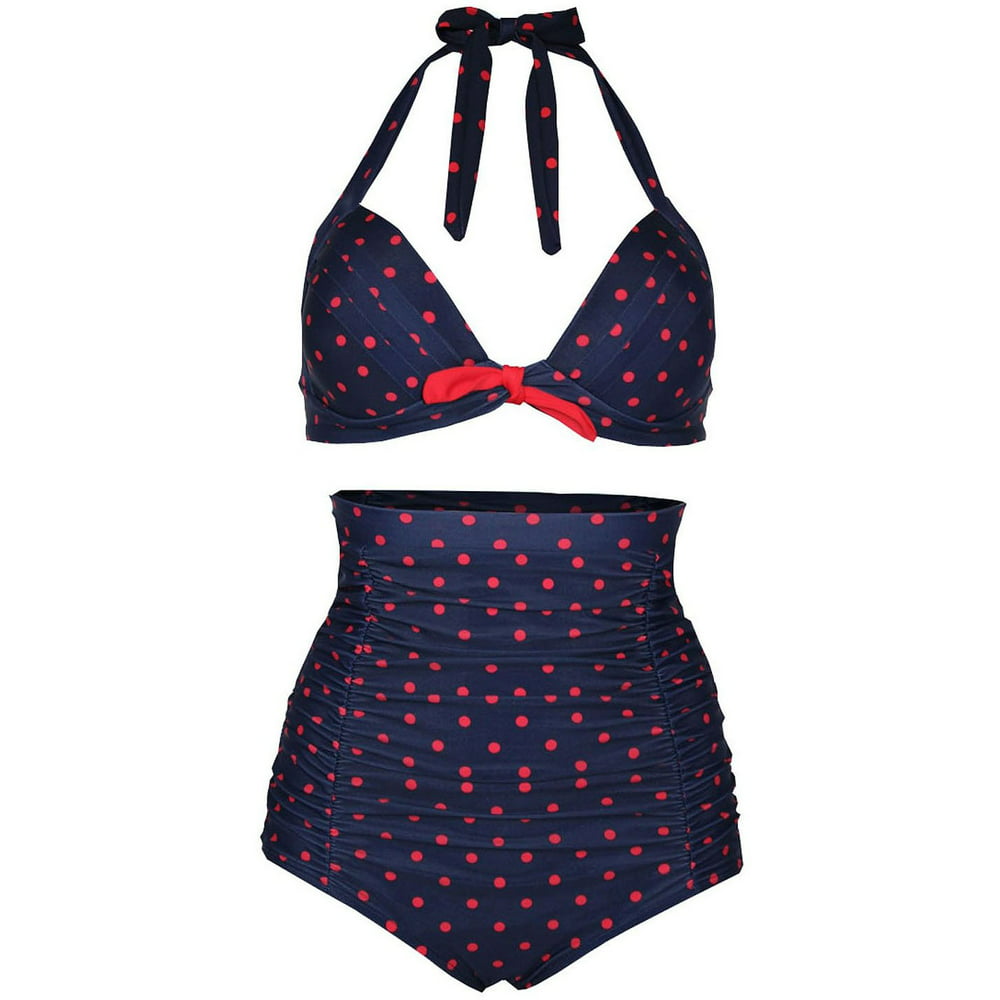 Simplicity - Simplicity Vintage High Waist Swimsuit Swimwear Bikini Set ...