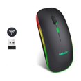 thumbnail image 2 of Souris de Jeu Sans Fil Rechargeable 2.4G Rétroéclairée 1600DPI Silencieuse Souris de Bureau pour PC Portable, 2 of 5