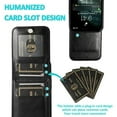 thumbnail image 6 of Entronix Wallet Case Compatible with iPhone 15 Pro Max, Card Holder Flip Cover, Black, 6 of 7