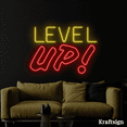 thumbnail image 3 of Craftnamesign Level Up Neon Sign, Bedroom Decor, Level Up LED Sign, 3 of 4