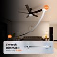 thumbnail image 3 of Ceiling Fan Light Replacement Panel, Dimmable LED AC120V 18W 2000LM Memory Function for Bedroom Living Room, 3 of 7