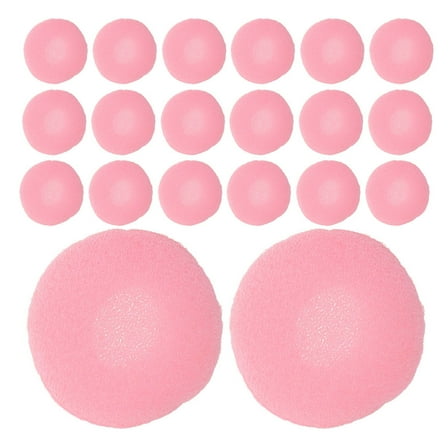 Worgeous 100pcs Soft Earbud Headphone Ear Pads Replacement Sponge Covers Tips Cushions Pad Protector Earplugs for Earphone Headset Earpiece Pink