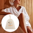 thumbnail image 4 of Almencla Sauna Banya Wool Hat Hats Natural Russian Bath Spa Head Protection A StyleB 1, 4 of 8