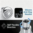 thumbnail image 5 of JoyRain T1081 2.5" 1.75 GPM High-Pressure Fixed Showerhead with Flange and 6-Inch Shower Arm, Anti-Clog, Anti-Leak, Chrome, 5 of 11