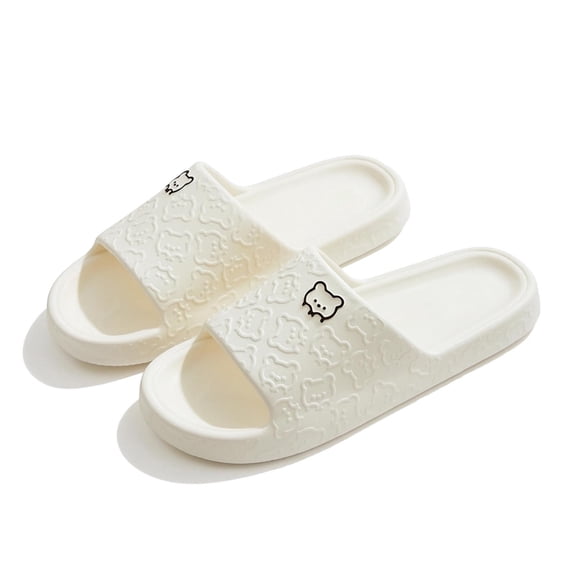 jiaxiM Womens House Slippers Non Womens Slides Flexible Open Toe Thick Cushioned Sole on Sandals Women for Summer Beach