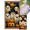 thumbnail image 1 of Kit Punto Cruz Halloween Impreso Hilo Algodón Ecológico Bordado 11CT 40x70cm, 1 of 9