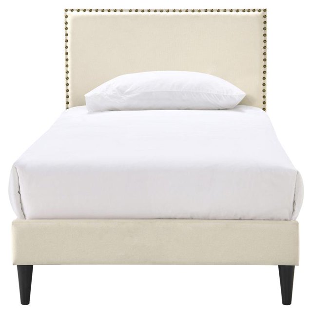 Accueil Prix Simple Clou Garniture Tapissé Lit Beige
